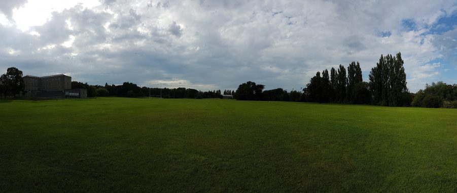 towards the east, from the Belvedere fields